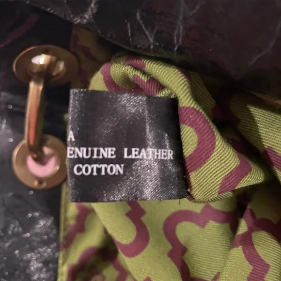 orYANY Lucy crocodile Black patent leather embossed hobo bag. - Picture 12 of 16